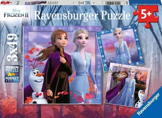 RAVENSBURGER Frozen: The Journey Starts 3 x 49 pc Puzzle
