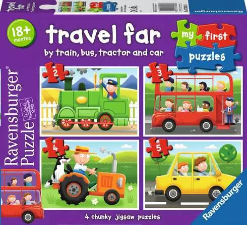 RAVENSBURGER MFP Travel Far 2, 3, 4, 5 pc Puzzles