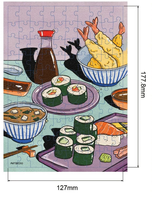 ARCADIA PUZZLES, Sushi, 99 pieces