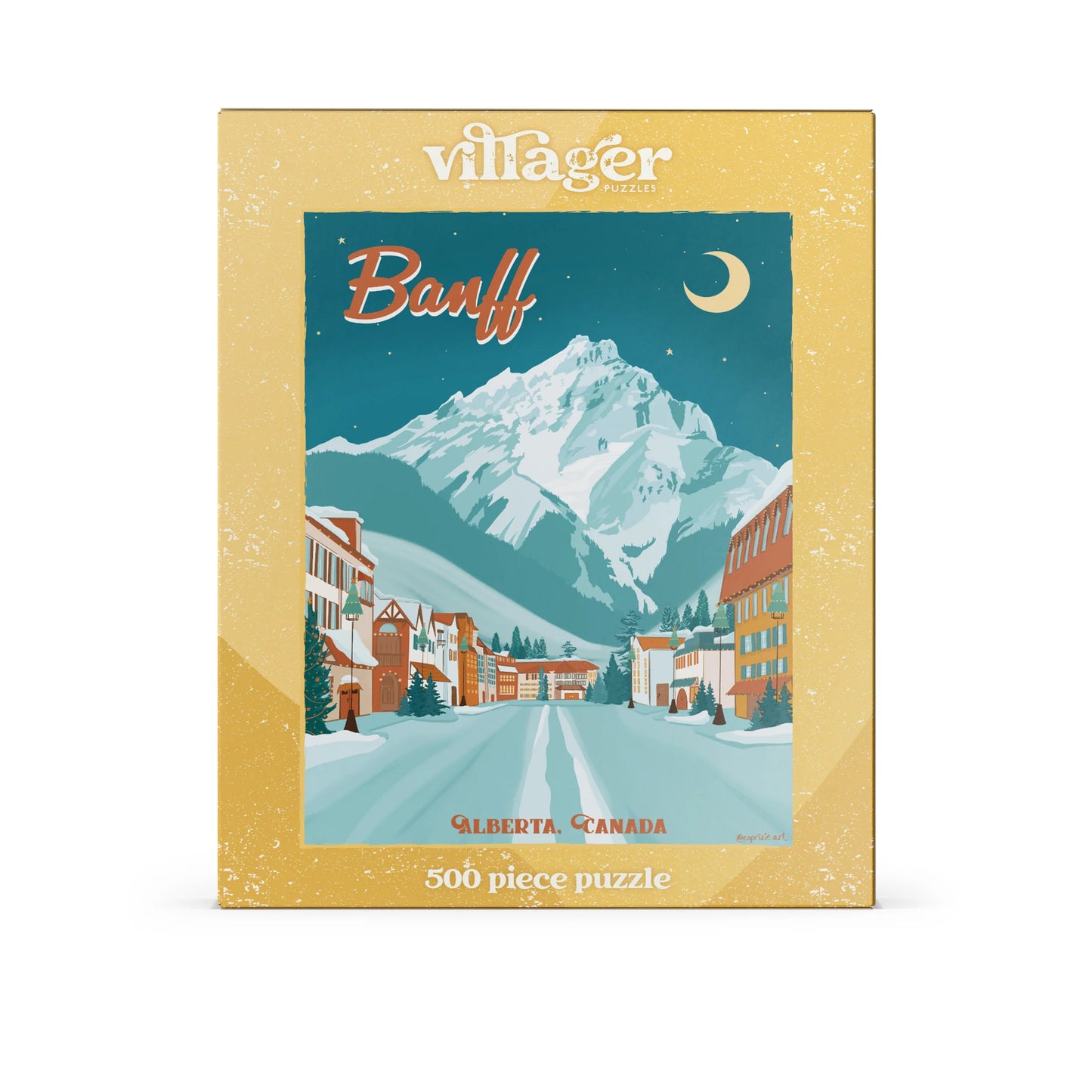 VILLAGER Banff Moonlight | 500-Piece Puzzle for Adults | Designed in Canada by Capri Sadler