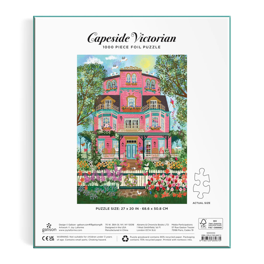 GALISON Joy Laforme Capeside Victorian 1000 Piece Foil Puzzle