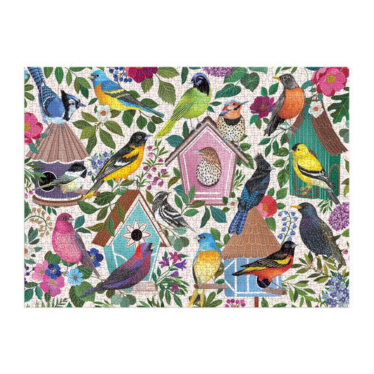 GALISON Birdhouse Lane 1000 Piece Puzzle