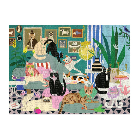 GALISON Glamour Cats 1000 Piece Puzzle