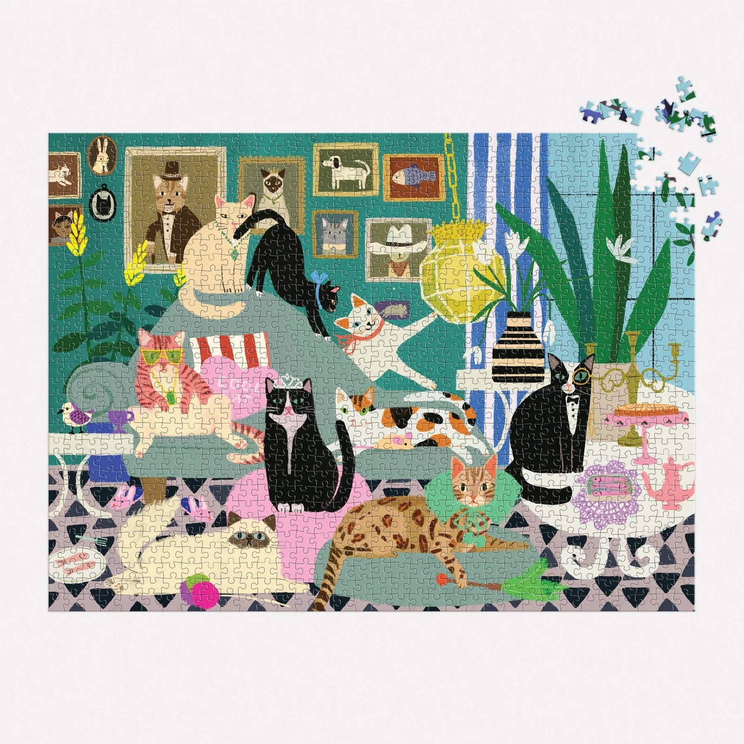 GALISON Glamour Cats 1000 Piece Puzzle