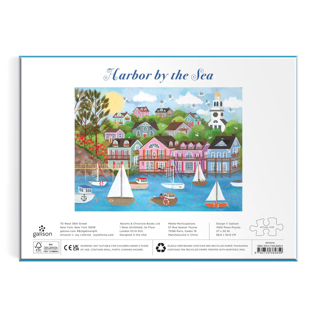 GALISON Joy Laforme Harbor by the Sea 1000 Piece Puzzle
