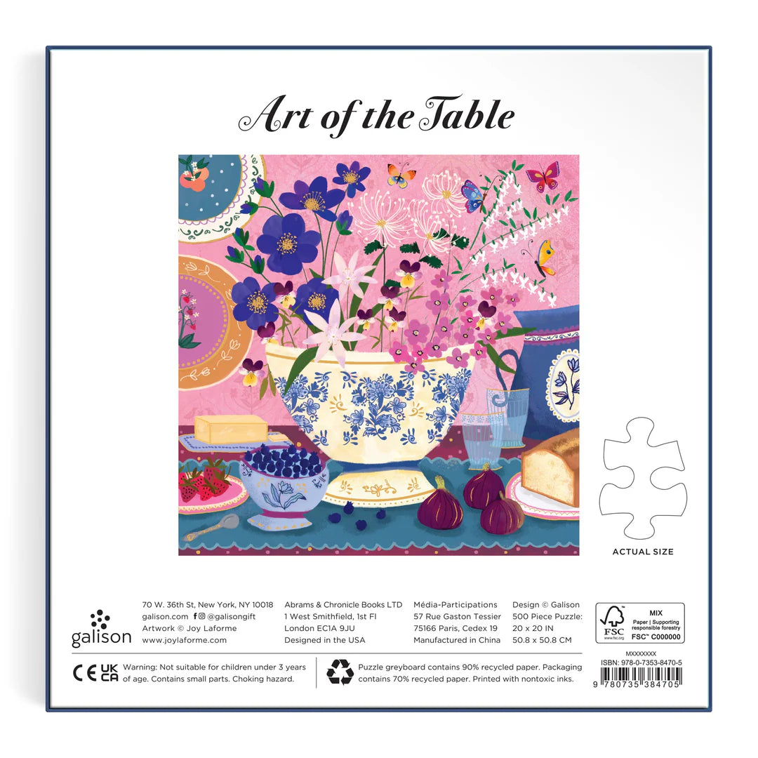 GALISON Joy Laforme Art of the Table 500 Piece Foil Puzzle