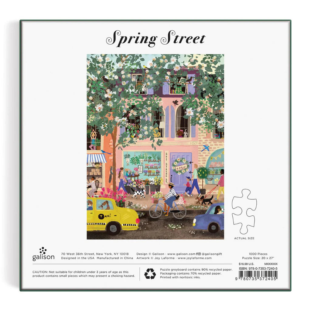 GALISON Spring Street 1000 Pc Puzzle In a Square box