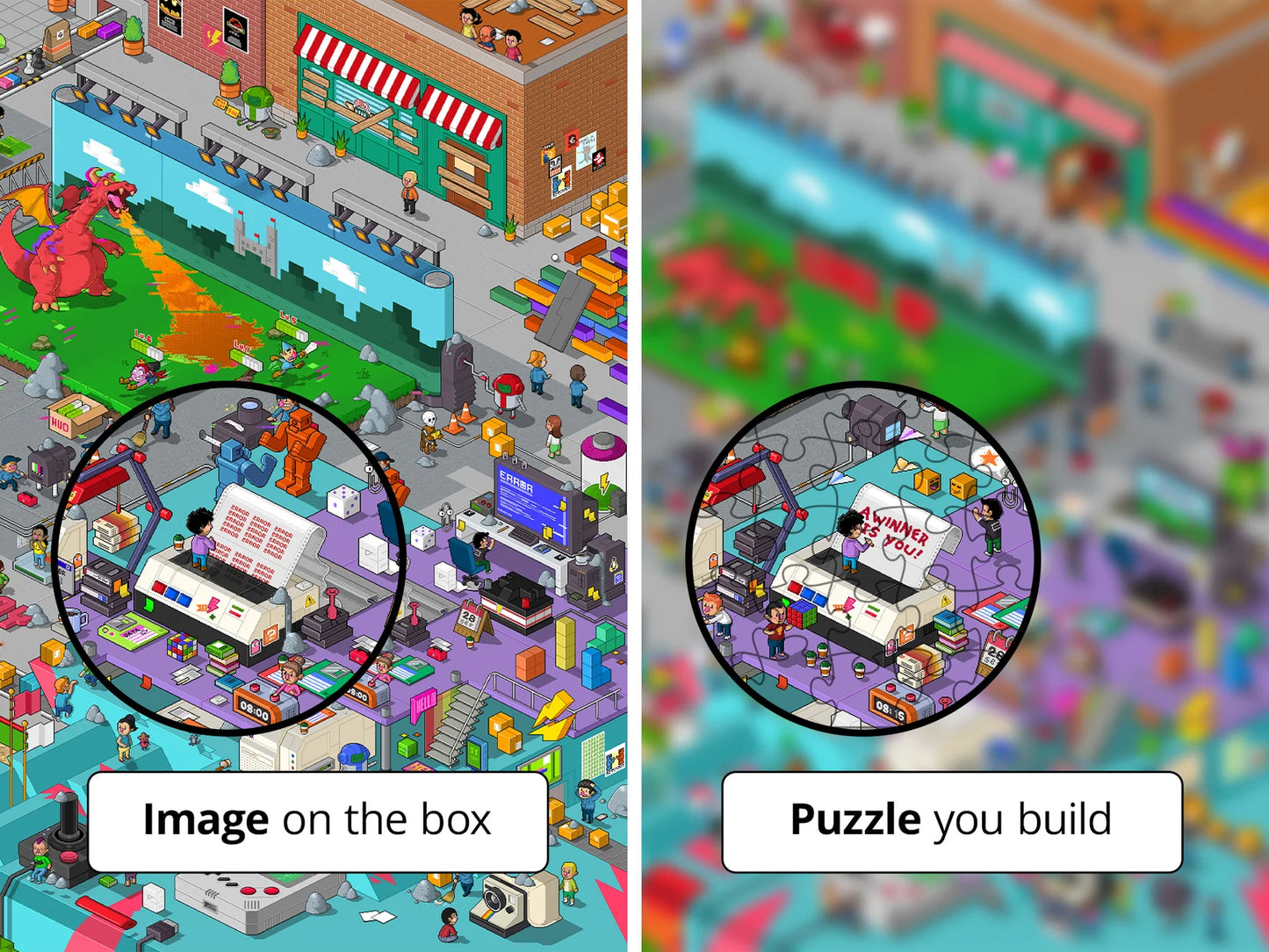 ODD PIECES Glitch (FOR GAME LOVERS) 1000pcs