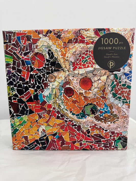 PAPERBLANKS Gaudi's Sun 1000 Piece Jigsaw Puzzle, Antoni Gaudi Collection(Gaudi's Mosaics)