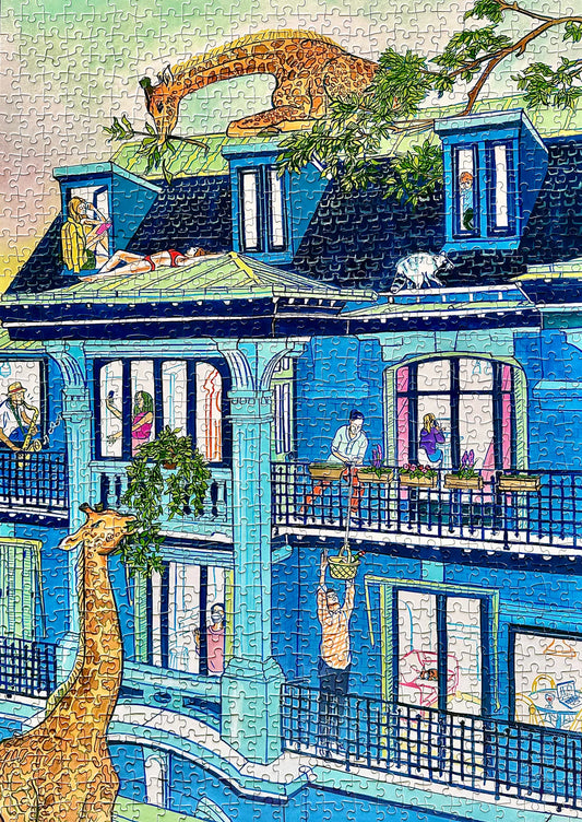 MANGO PUZZLES City Culture | 1000-piece Puzzle for Adults | Artwork by Jules Monson