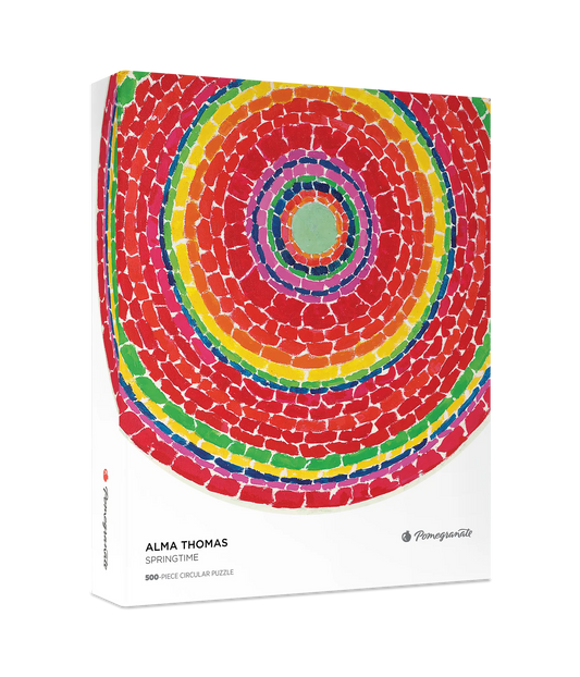Pomegranate, Alma Thomas: Springtime 500-Piece Circular Jigsaw Puzzle