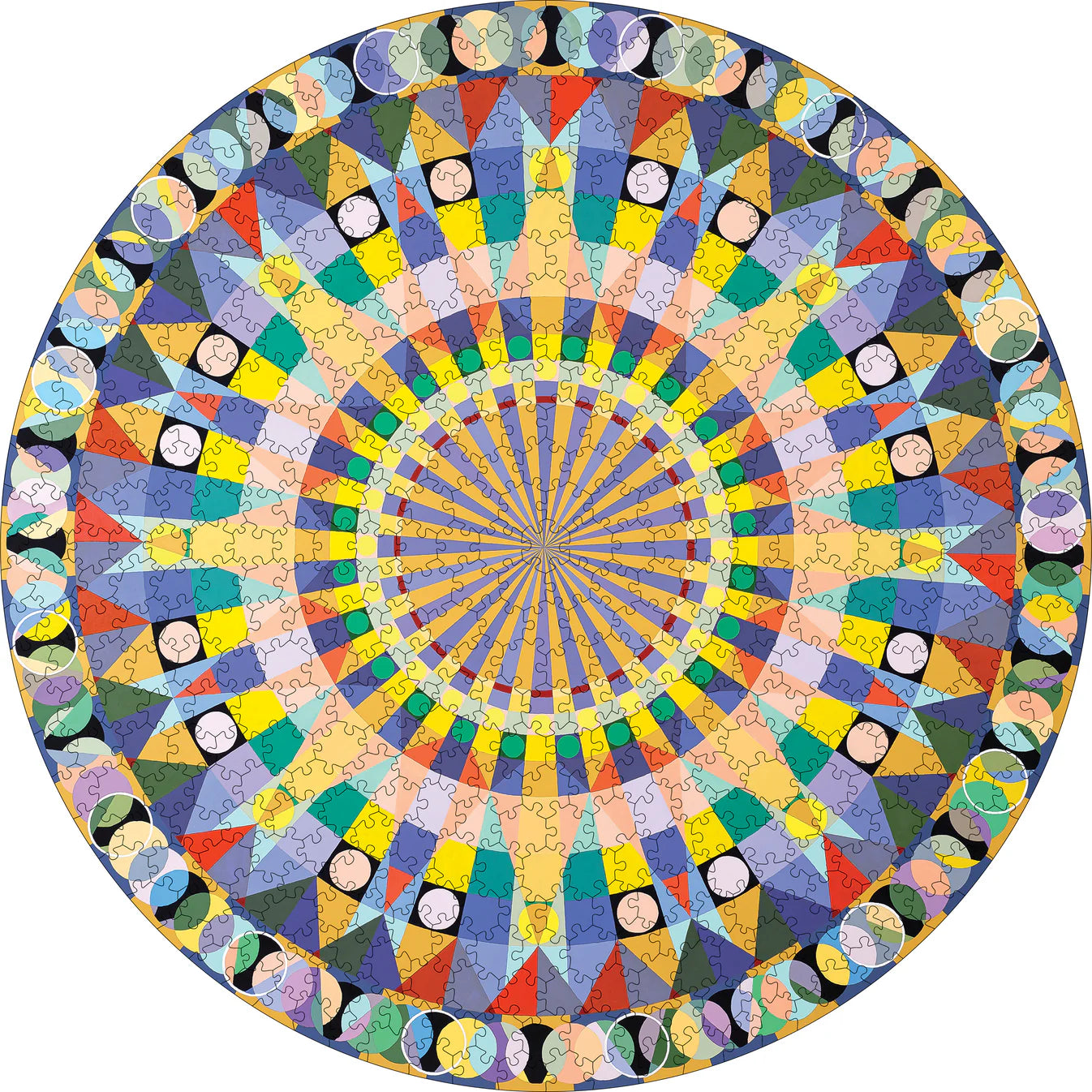 Pomegranate, Susan Barnett: Mandala IV 500-Piece Circular Jigsaw Puzzle