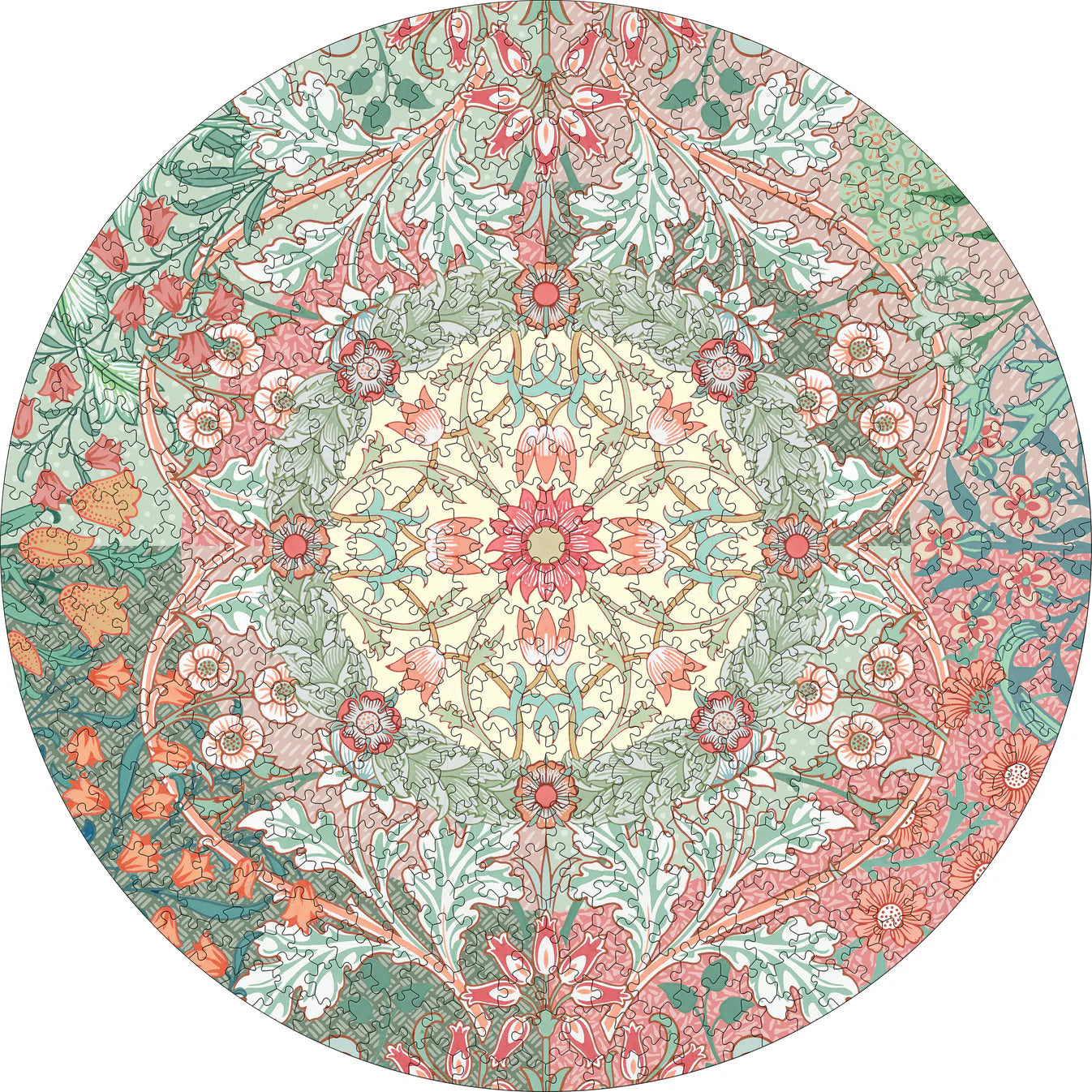 Pomegranate, William Morris 500-Piece Circular Jigsaw Puzzle