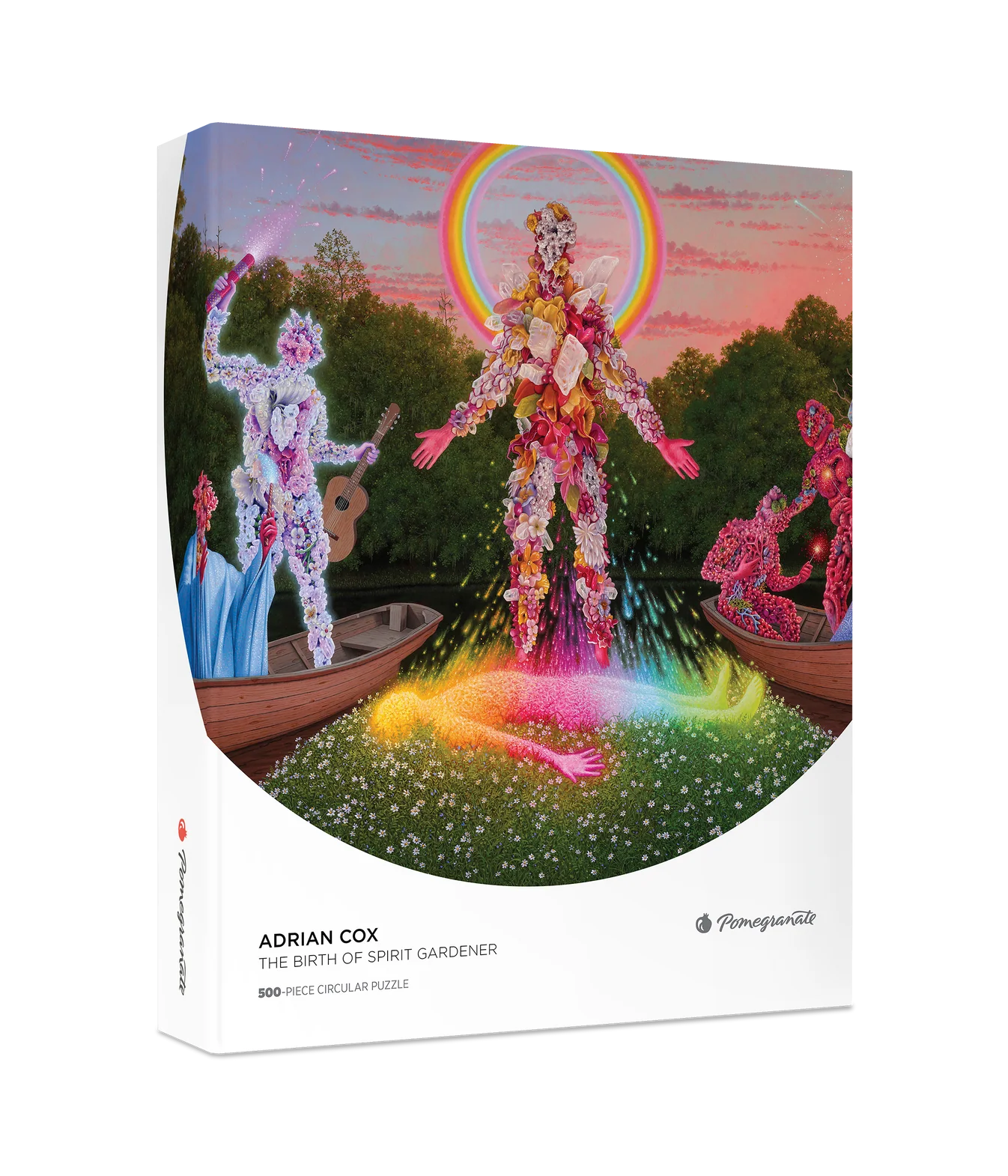Pomegranate, Adrian Cox: The Birth of Spirit Gardener 500-Piece Circular Jigsaw Puzzle