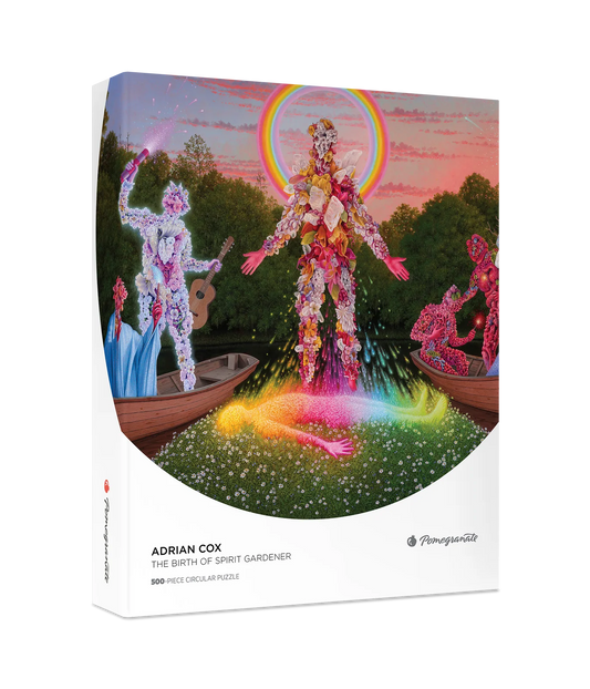 Pomegranate, Adrian Cox: The Birth of Spirit Gardener 500-Piece Circular Jigsaw Puzzle