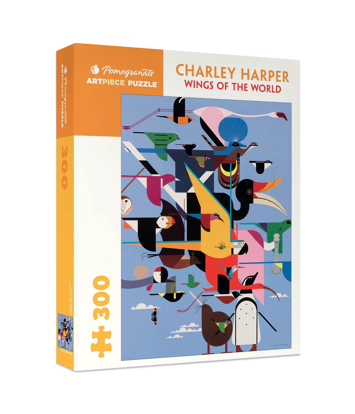 Pomegranate, Charley Harper: Wings of the World 300-piece Jigsaw Puzzle