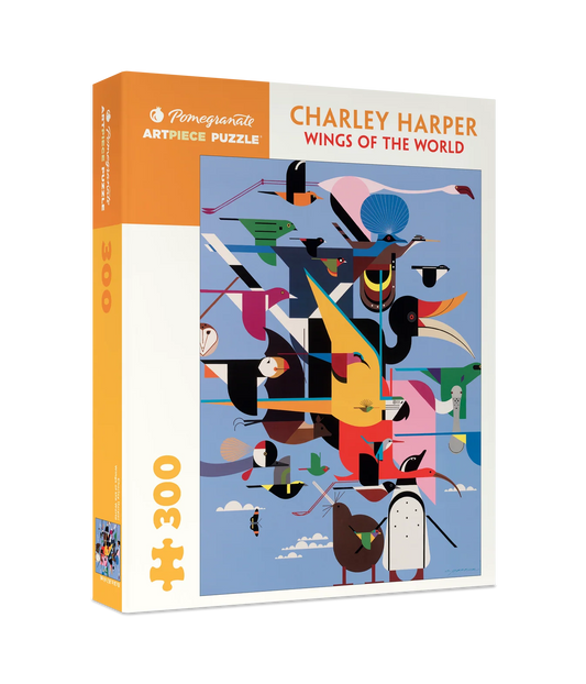 Pomegranate, Charley Harper: Wings of the World 300-piece Jigsaw Puzzle