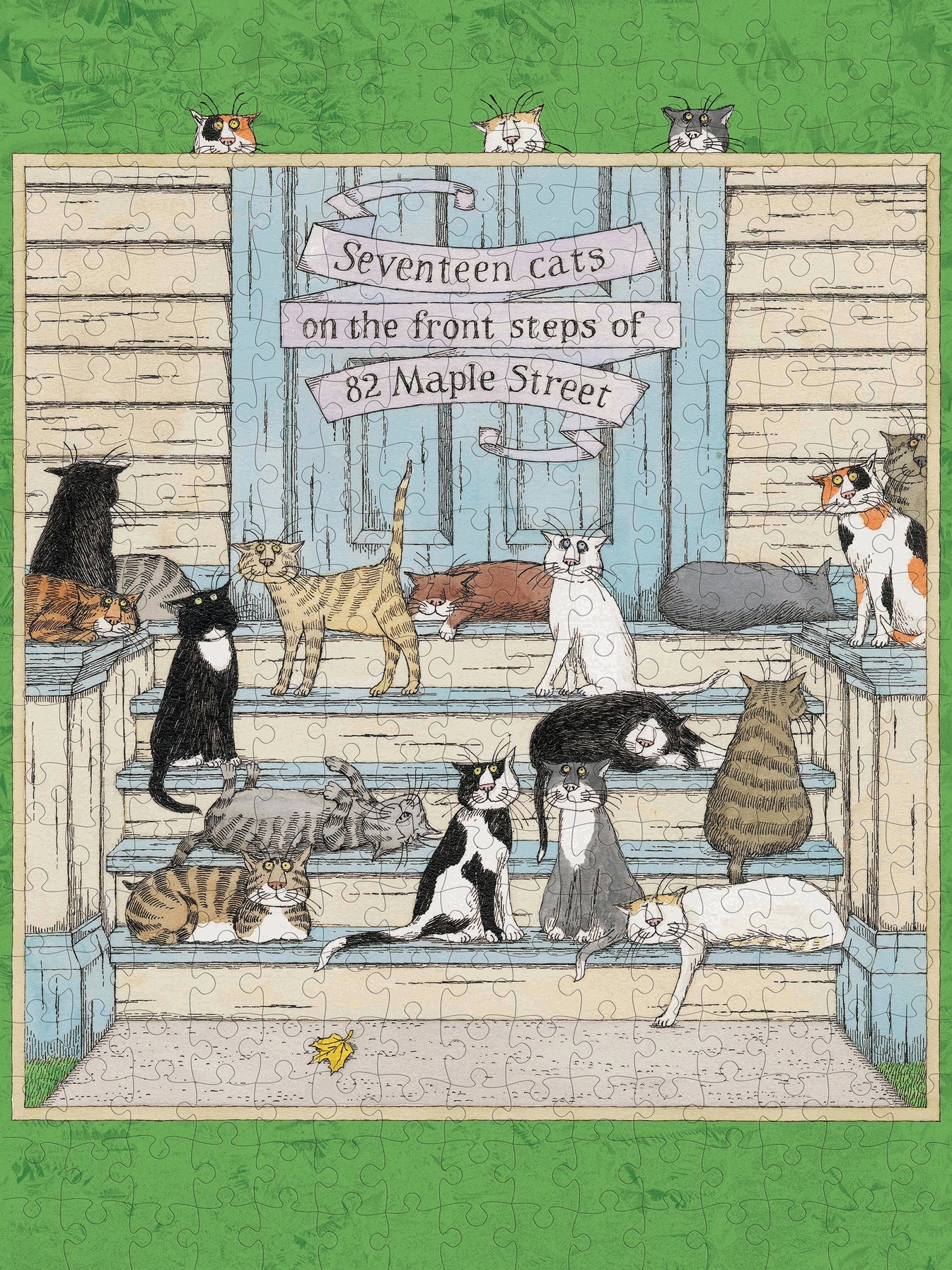 Pomegranate, Edward Gorey: Seventeen Cats 300-Piece Jigsaw Puzzle