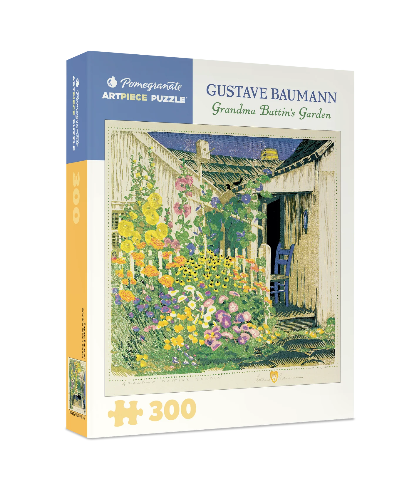 Pomegranate, Gustave Baumann: Grandma Battin's Garden 300-Piece Jigsaw Puzzle