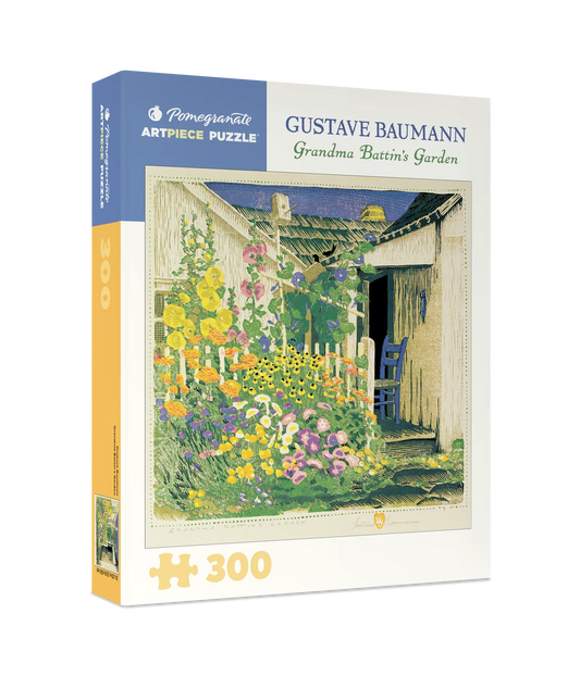 Pomegranate, Gustave Baumann: Grandma Battin's Garden 300-Piece Jigsaw Puzzle