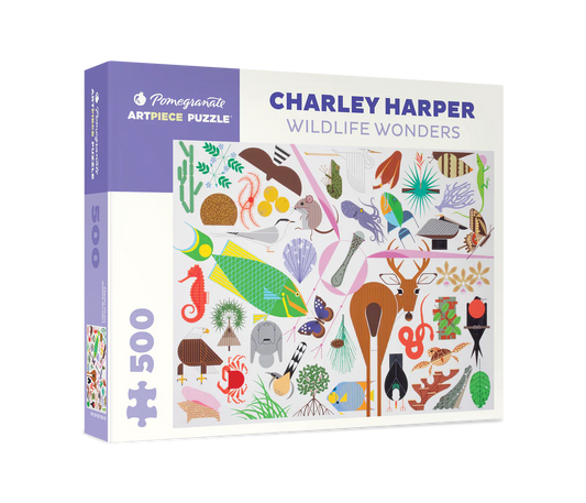 Pomegranate, Charley Harper: Wildlife Wonders 500-Piece Jigsaw Puzzle
