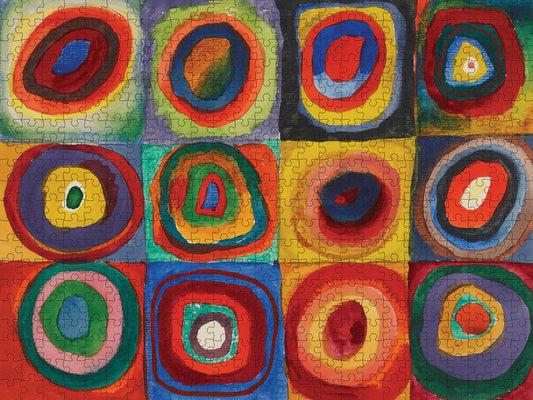 Pomegranate, Wassily Kandinsky: Squares with Concentric Rings 500-Piece Jigsaw Puzzle