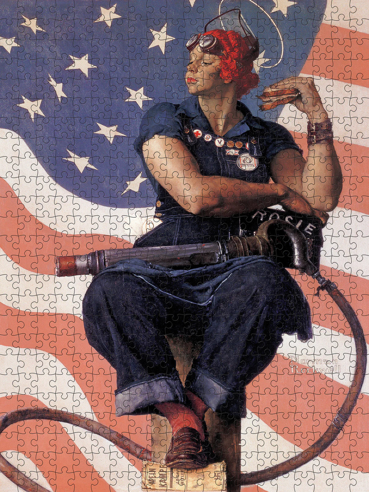 Pomegranate, Norman Rockwell: Rosie the Riveter 500-Piece Jigsaw Puzzle