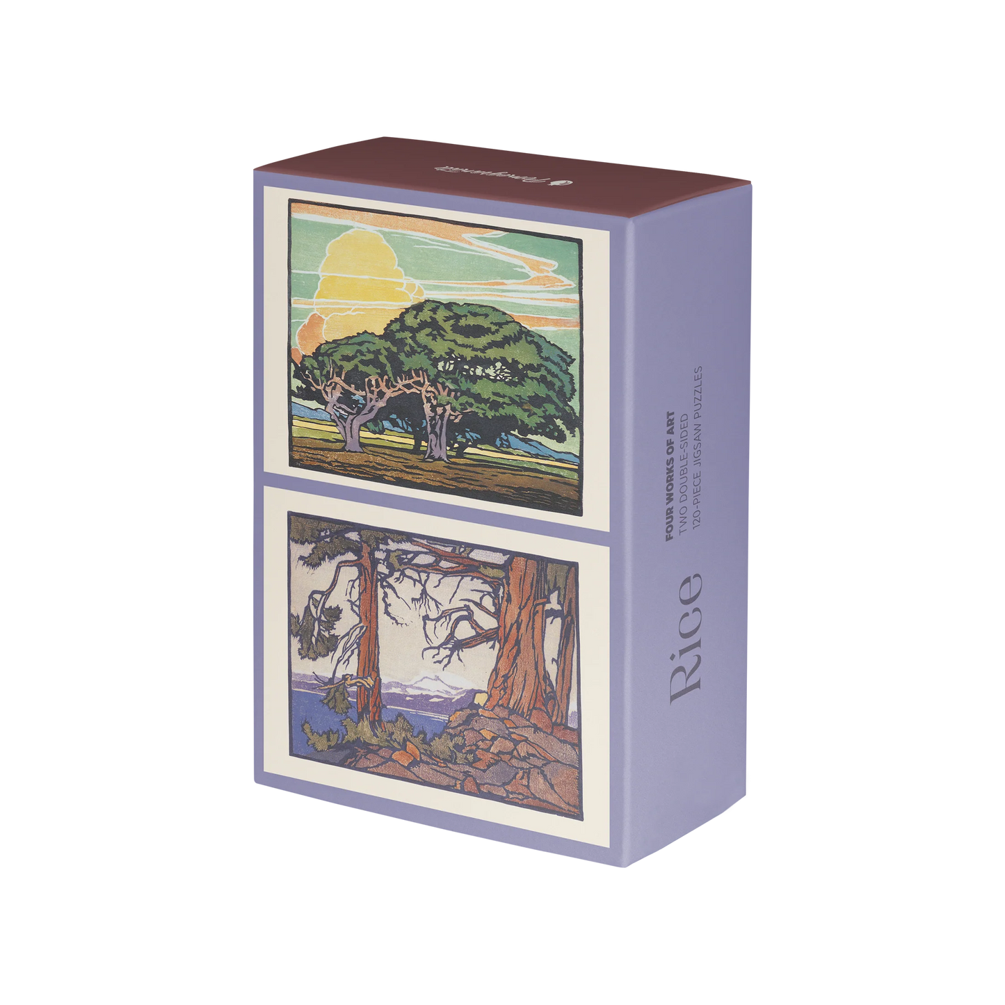 Pomegranate, William S. Rice 120-Piece Double-Sided Jigsaw Puzzle Set