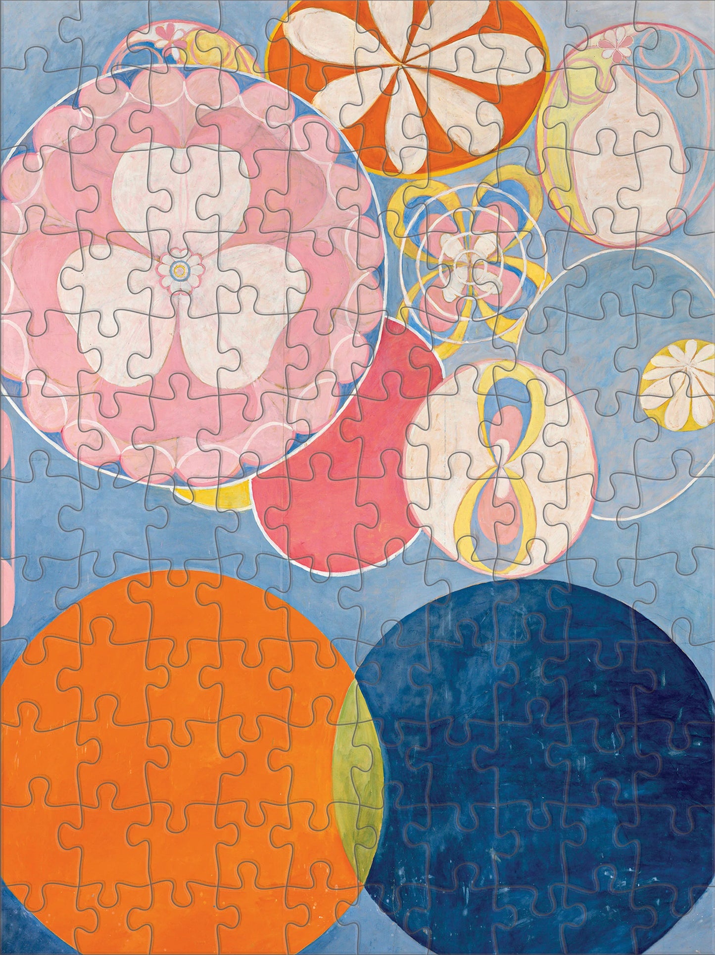 Pomegranate, Hilma af Klint 120-Piece Double-Sided Jigsaw Puzzle Set
