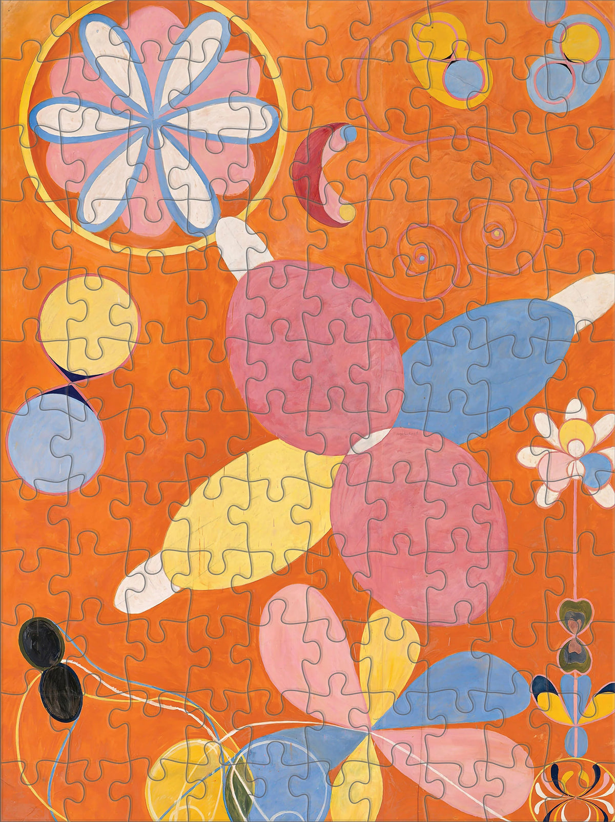 Pomegranate, Hilma af Klint 120-Piece Double-Sided Jigsaw Puzzle Set