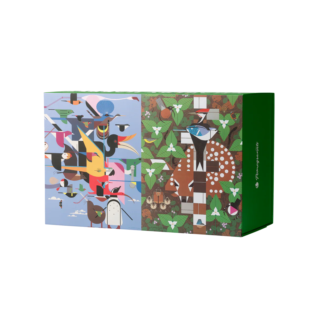 Pomegranate, Charley Harper 120-Piece Double-Sided Jigsaw Puzzle Set