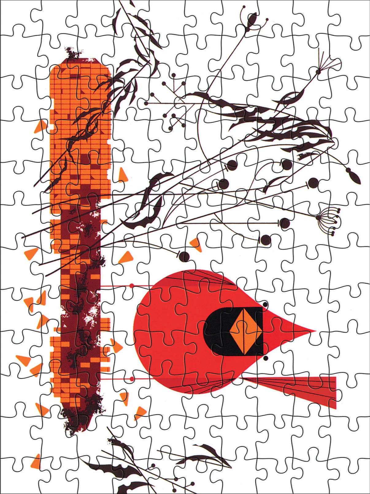Pomegranate, Charley Harper 120-Piece Double-Sided Jigsaw Puzzle Set