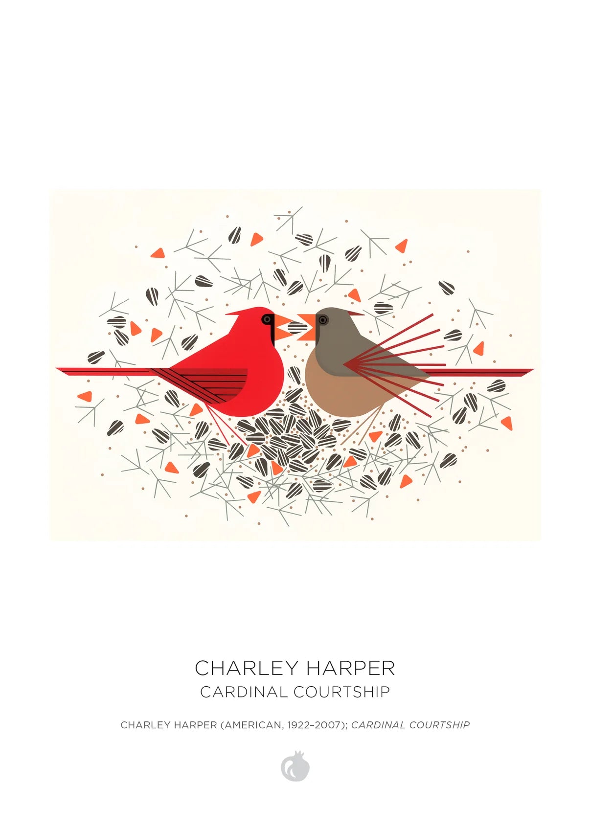 Pomegranate, Charley Harper 120-Piece Double-Sided Jigsaw Puzzle Set