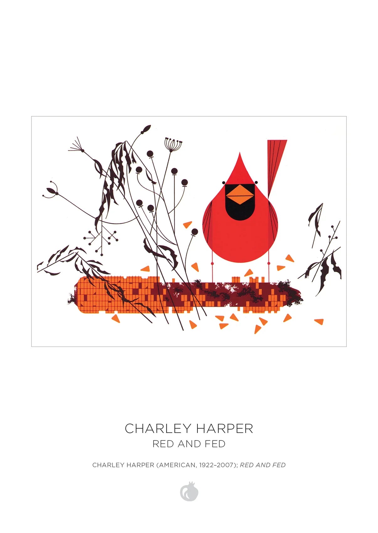 Pomegranate, Charley Harper 120-Piece Double-Sided Jigsaw Puzzle Set
