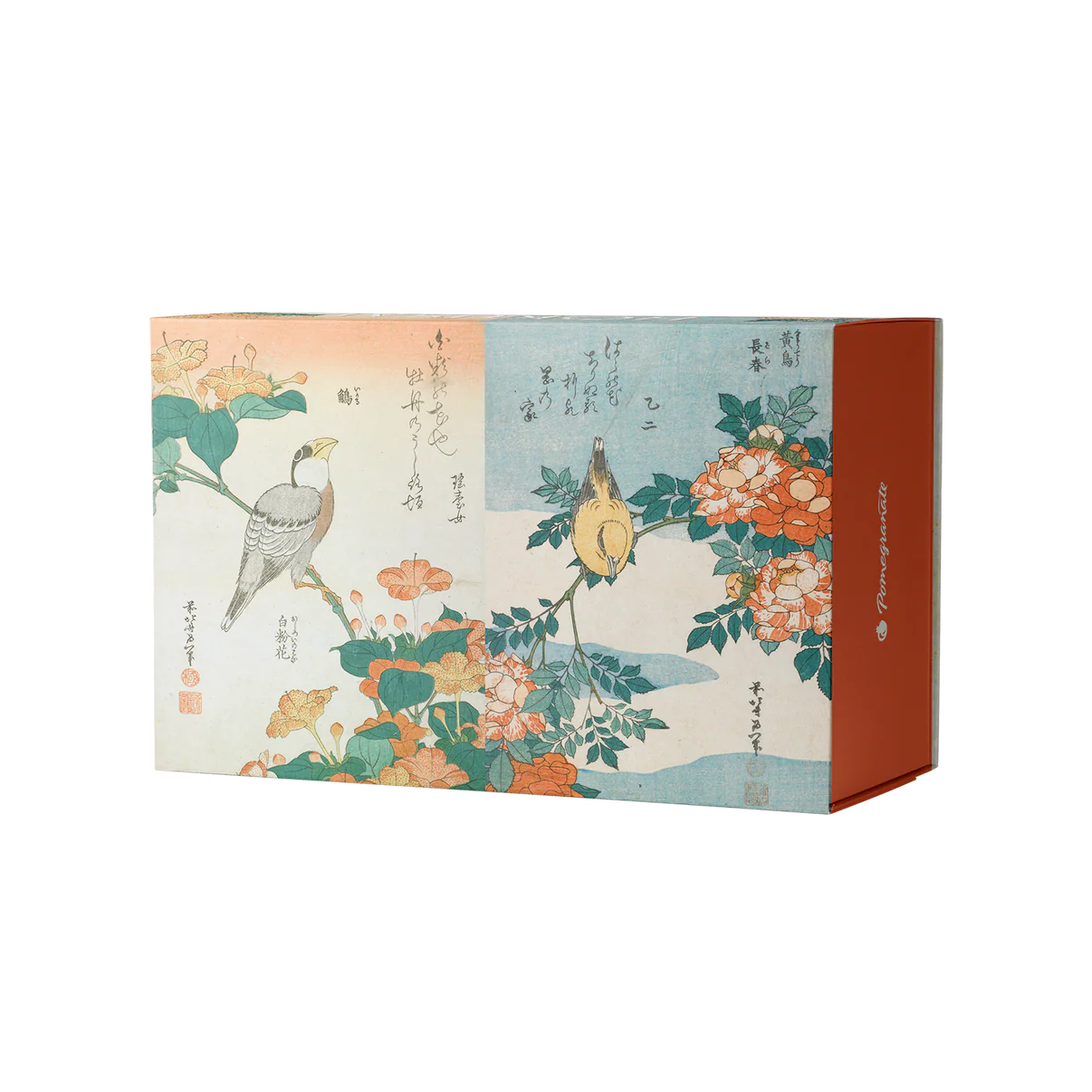 Pomegranate, Hokusai 120-Piece Double-Sided Jigsaw Puzzle Set