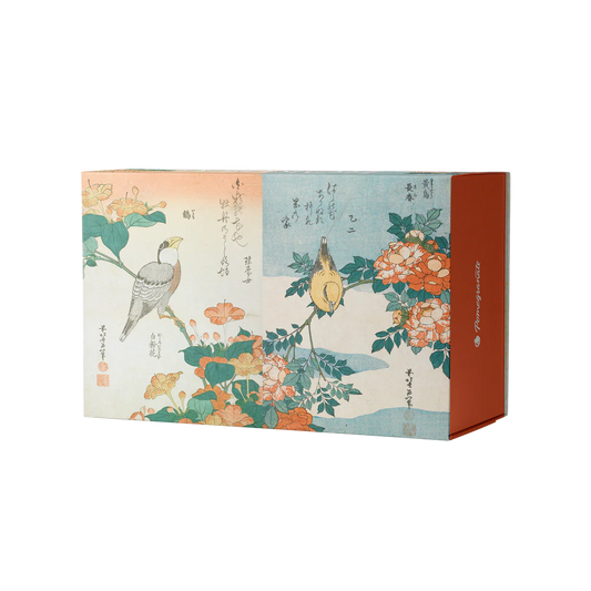 Pomegranate, Hokusai 120-Piece Double-Sided Jigsaw Puzzle Set