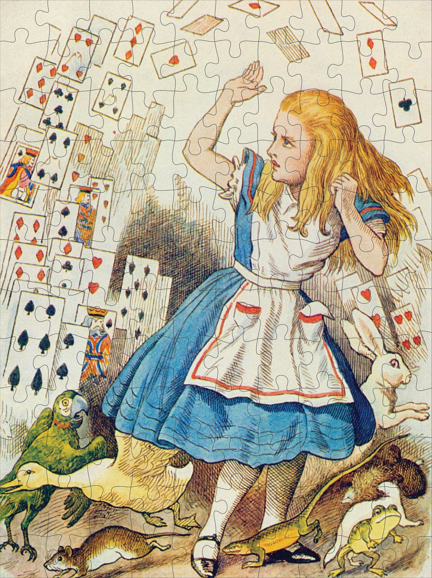 Pomegranate, Sir John Tenniel: Alice in Wonderland 120-Piece Double-Sided Jigsaw Puzzle Set