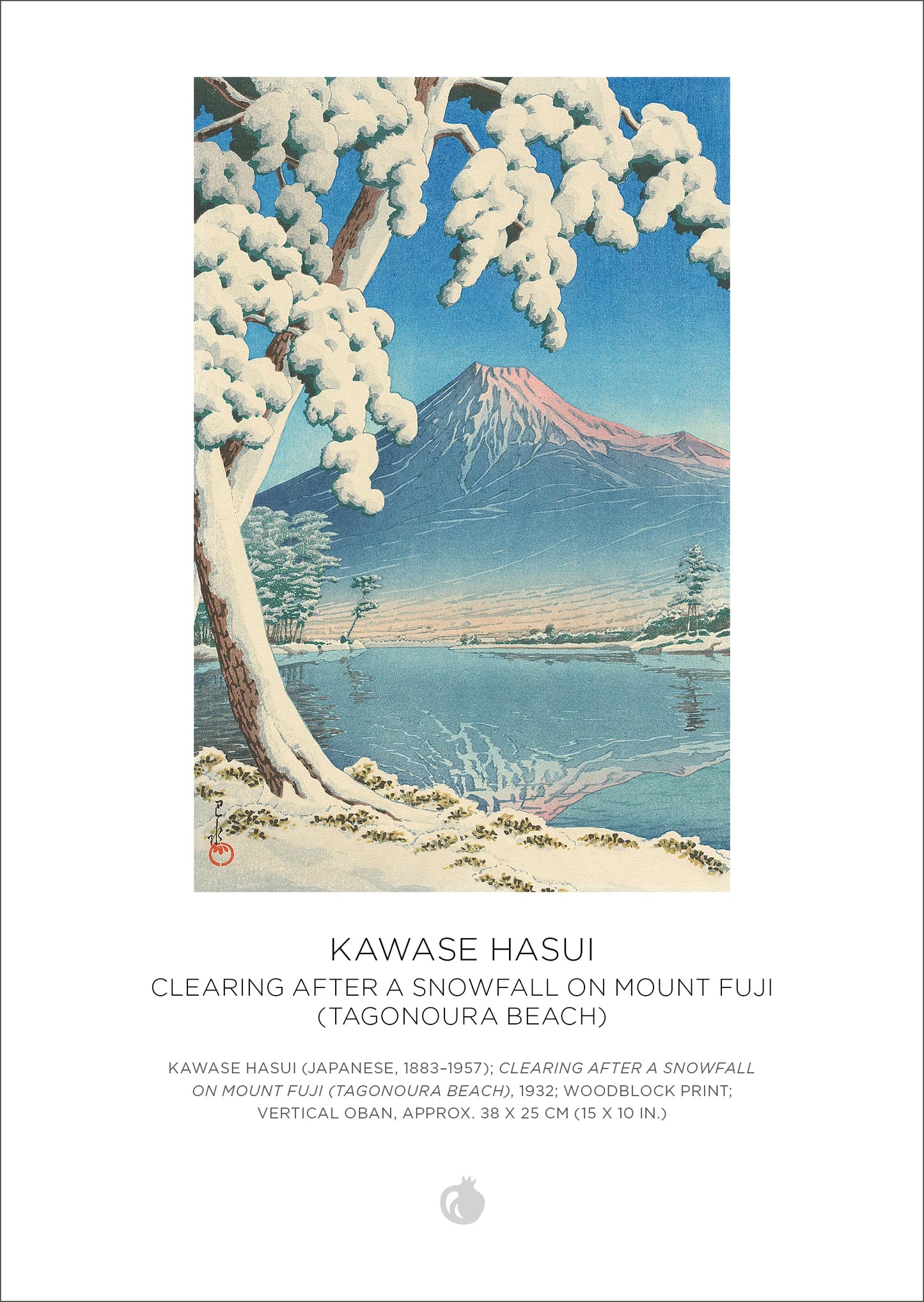 Pomegranate, Kawase Hasui: Snowfall 120-Piece Double-Sided Jigsaw Puzzle Set