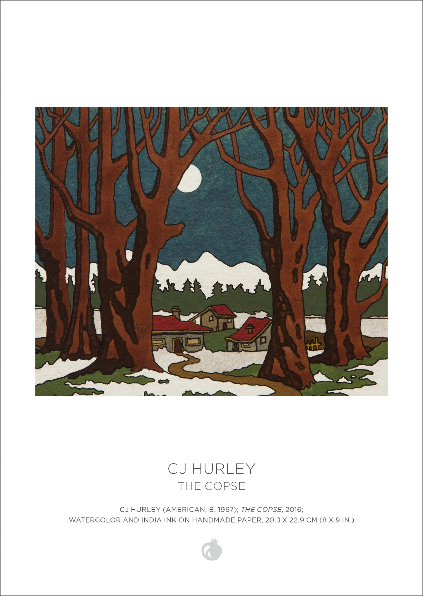Pomegranate, CJ Hurley: Snowy Cabins 120-Piece Double-Sided Jigsaw Puzzle Set