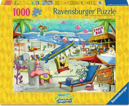RAVENSBURGER Spongebob Beach Fun at the Goo Lagoon 1000 Pc Puzzle