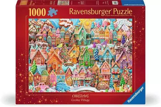 RAVENSBUGRER Christmas Cookie Village 1000 Pc Puzzle
