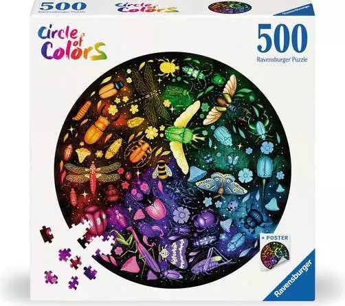 RAVENSBURGER Insects 500 pc Round Puzzle