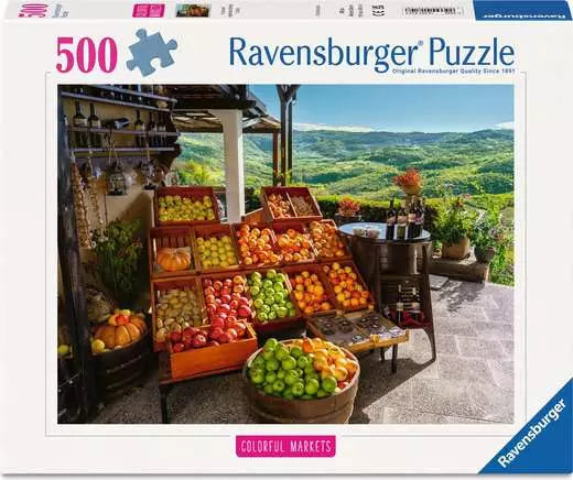 RAVENSBURGER Fruit Market, Croatia 500 Pc Puzzle
