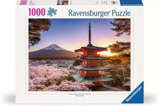 RAVENSBURGER Mount Fuji Cherry Blossom View 1000 Pc Puzzle
