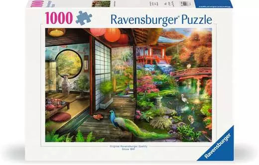 RAVENSBURGER Japanese Garden Teahouse 1000 pc Puzzle