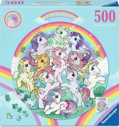 RAVENSBURGER My Little Pony 500 Pc Round Puzzle