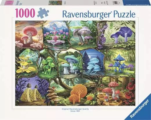 RAVENSBURGER Nathanael Mortensen: Beautiful Mushrooms 1000 pc Puzzle