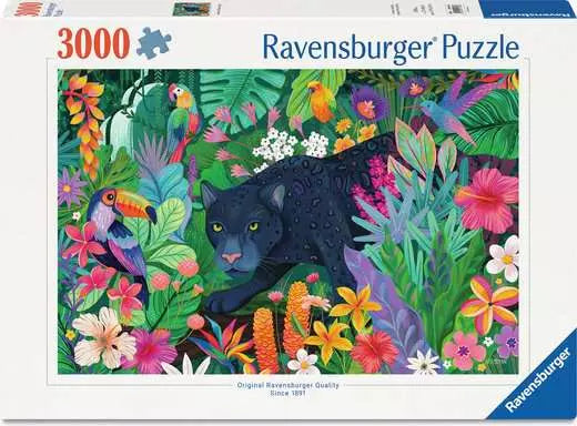 RAVENSBURGER Panther in Flowery Jungle 3000 Pc Puzzle