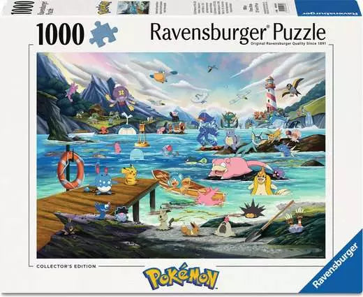 Ravensburger, Pokemon, Vaporeon and Temperate Marine, 1000 pieces