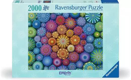 RAVENSBURGER Radiating Rainbow Mandalas 2000 pc Puzzle